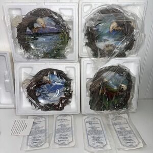 the hamilton collection Four Season Of The Eagle|AUTUMN,SUMMER ,WINTER, 4 Plates